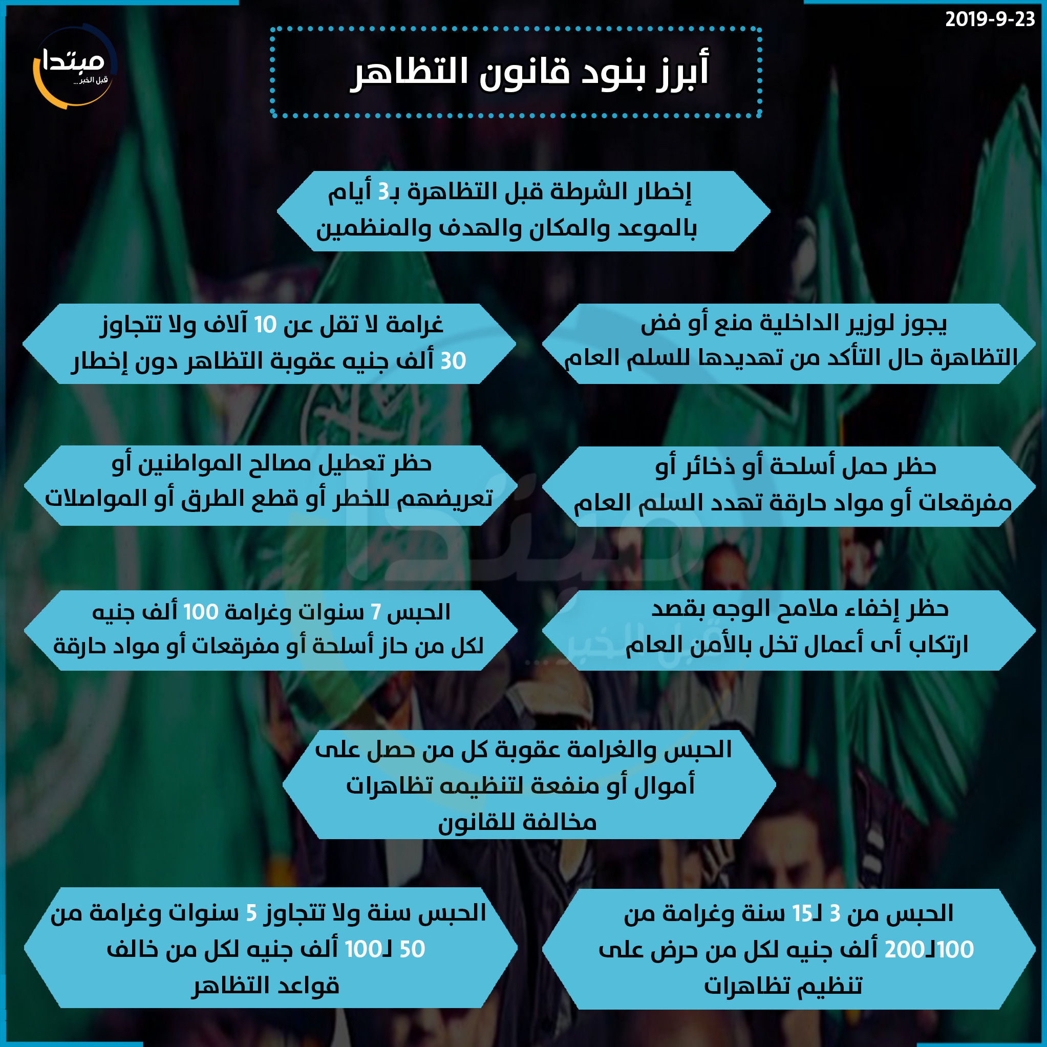 قانون التظاهر