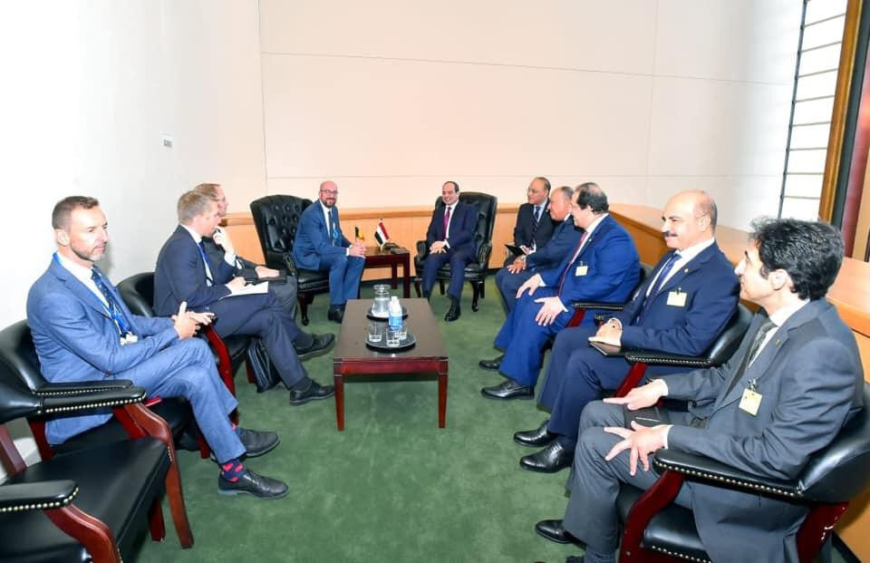 الرئيس السيسى يلتقى رئيس وزراء بلجيكا فى نيويورك