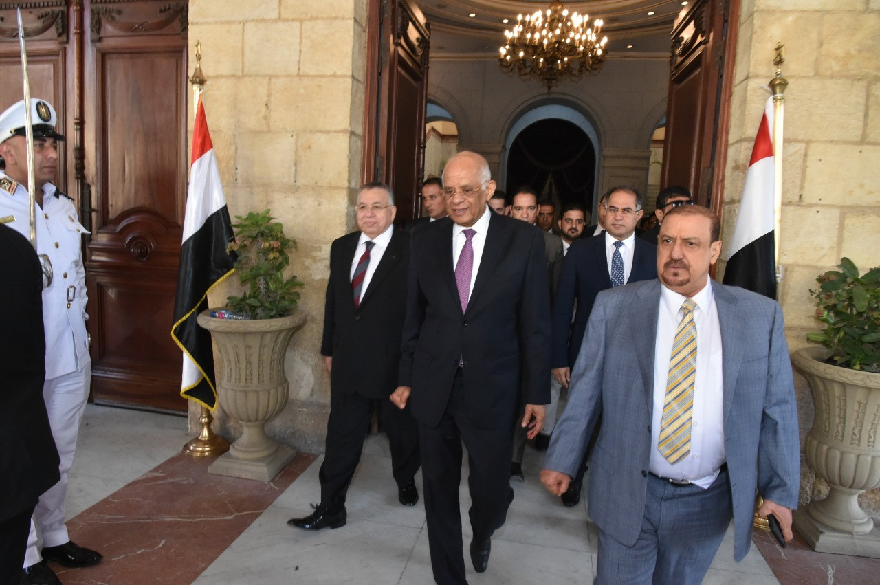 على عبد العال يستقبل رئيس مجلس النواب اليمنى