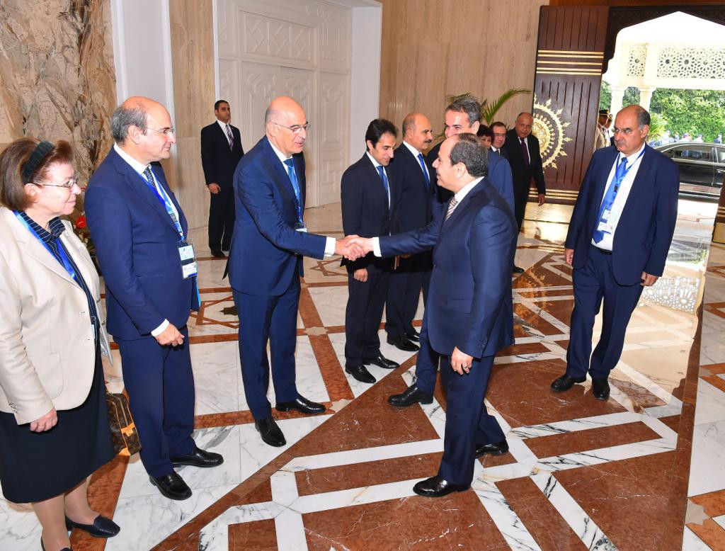 السيسى ورئيس وزراء اليونان
