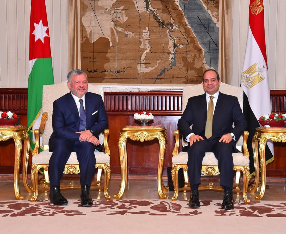 لقاء الرئيس عبد الفتاح السيسى والملك عبد الله الثاني عاهل الأردن