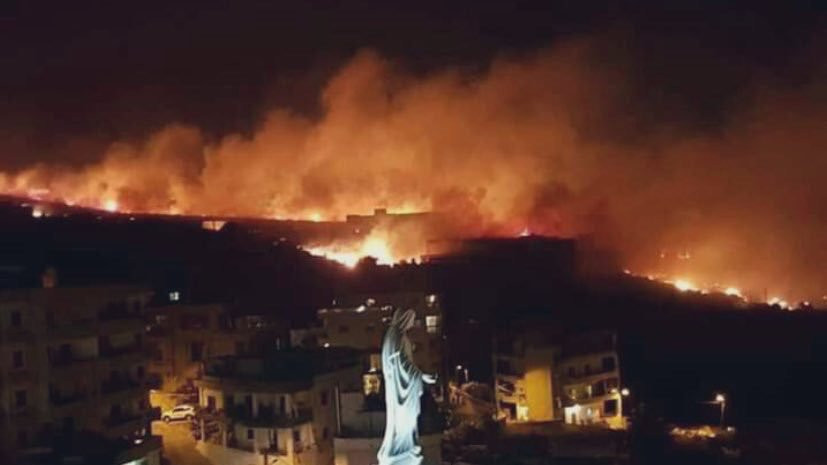 حرائق لبنان