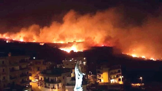 حرائق لبنان