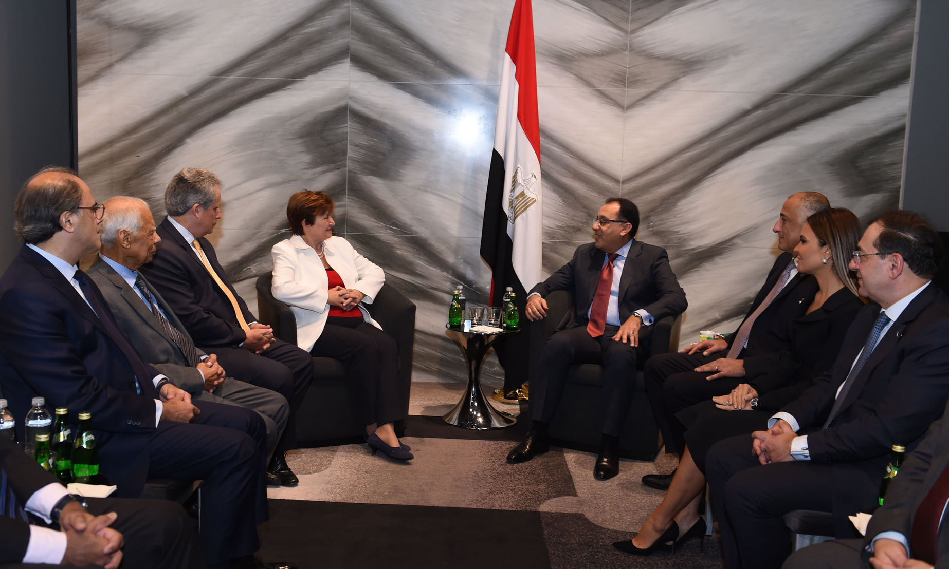 رئيس الوزراء يلتقى المدير العام لصندوق النقد الدولى