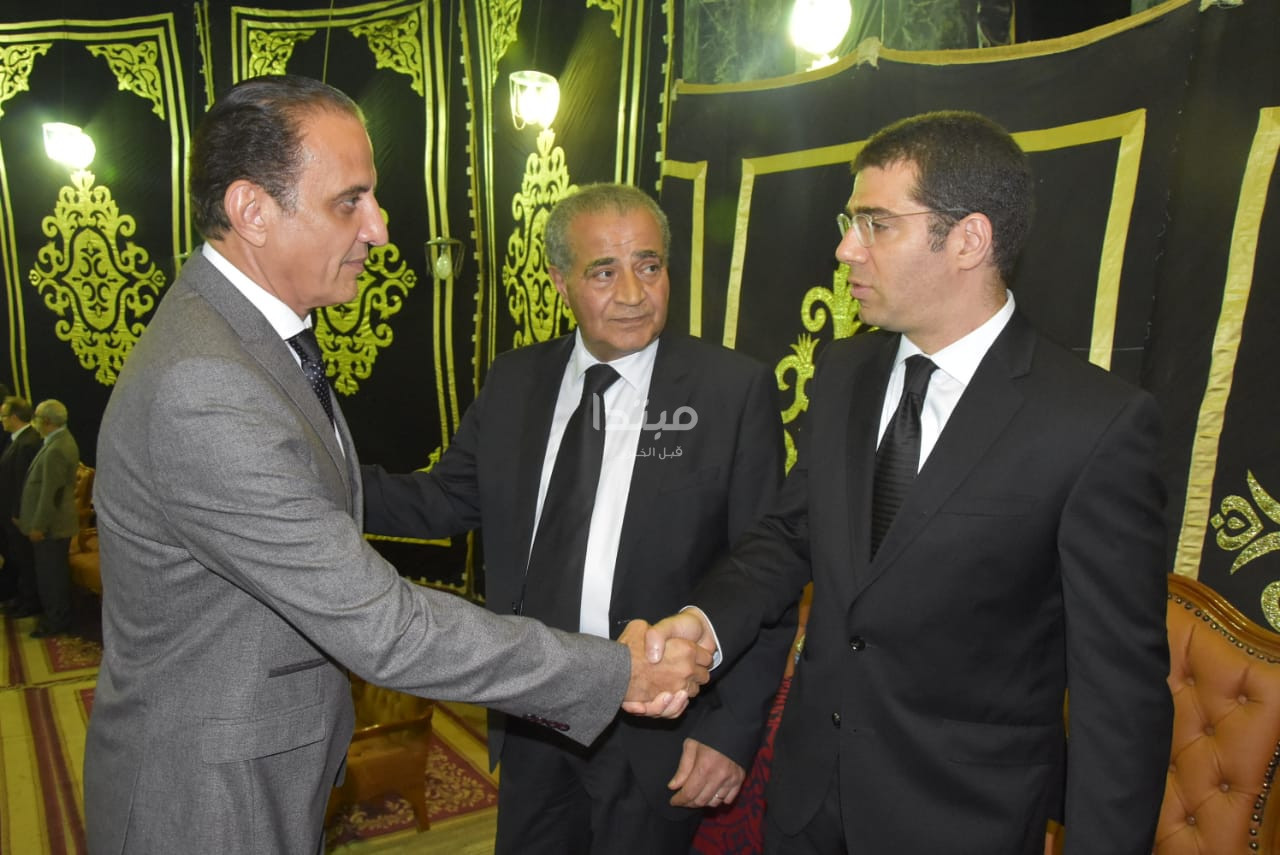عزاء شقيق زوجة وزير التموين