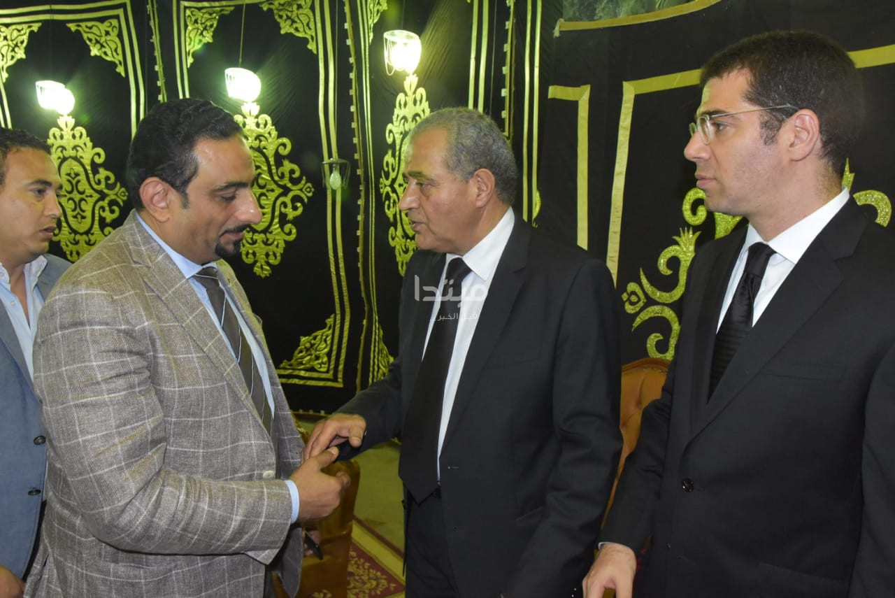 عزاء شقيق زوجة وزير التموين