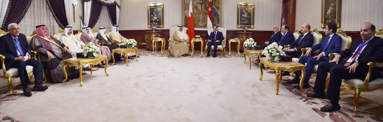 استقبال الرئيس السيسى لملك البحرين