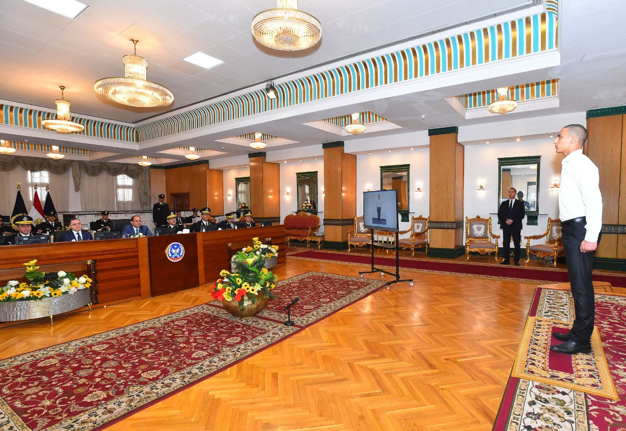 زيارة الرئيس السيسى لكلية الشرطة