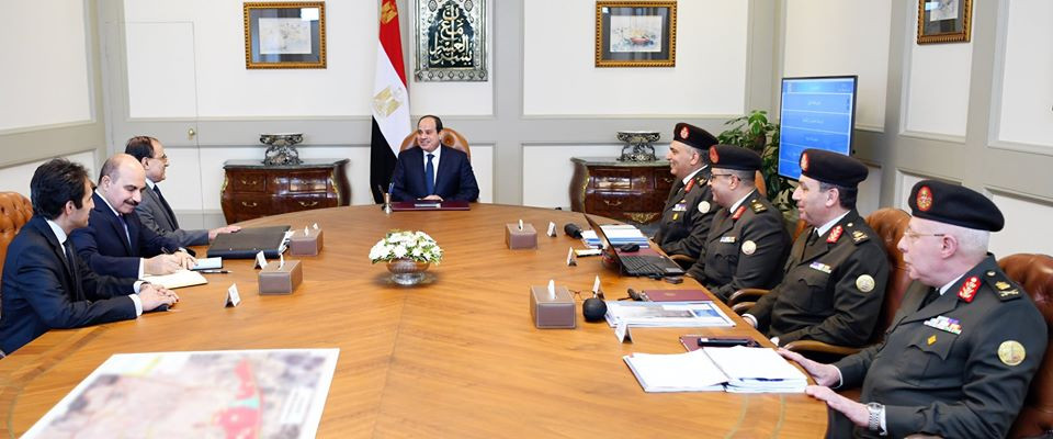 السيسي مع رئيس الهيئة الهندسية للقوات المسلحة
