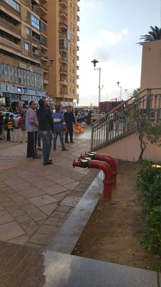 إخماد حريق بمبنى سان ستيفانو بالإسكندرية