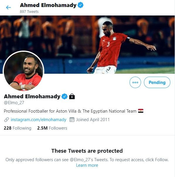 أحمد المحمدى يغلق حسابه الرسمى على تويتر