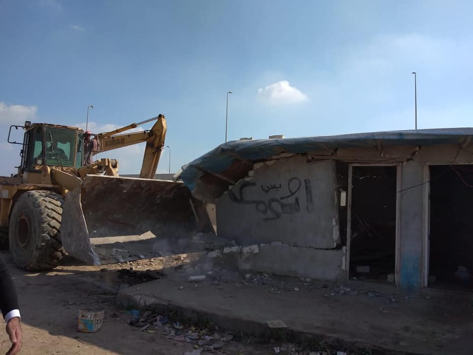 إزالة التعديات على أراضي الدولة بالإسكندرية