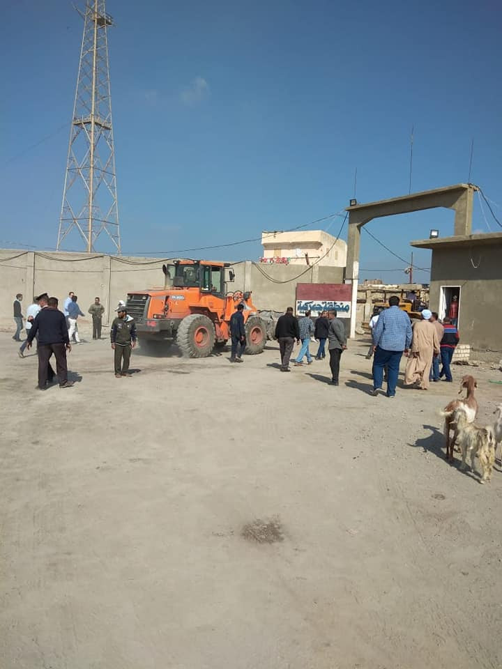 إزالة التعديات على أراضي الدولة بالإسكندرية