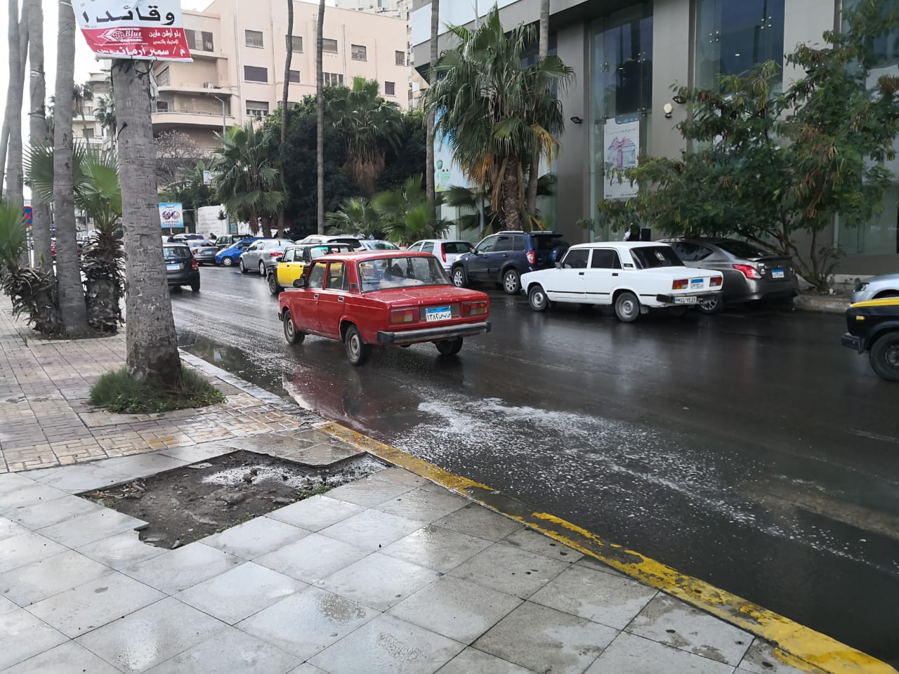 هطول أمطار على الإسكندرية