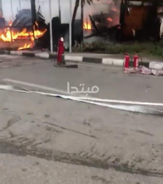 حريق الأهلى