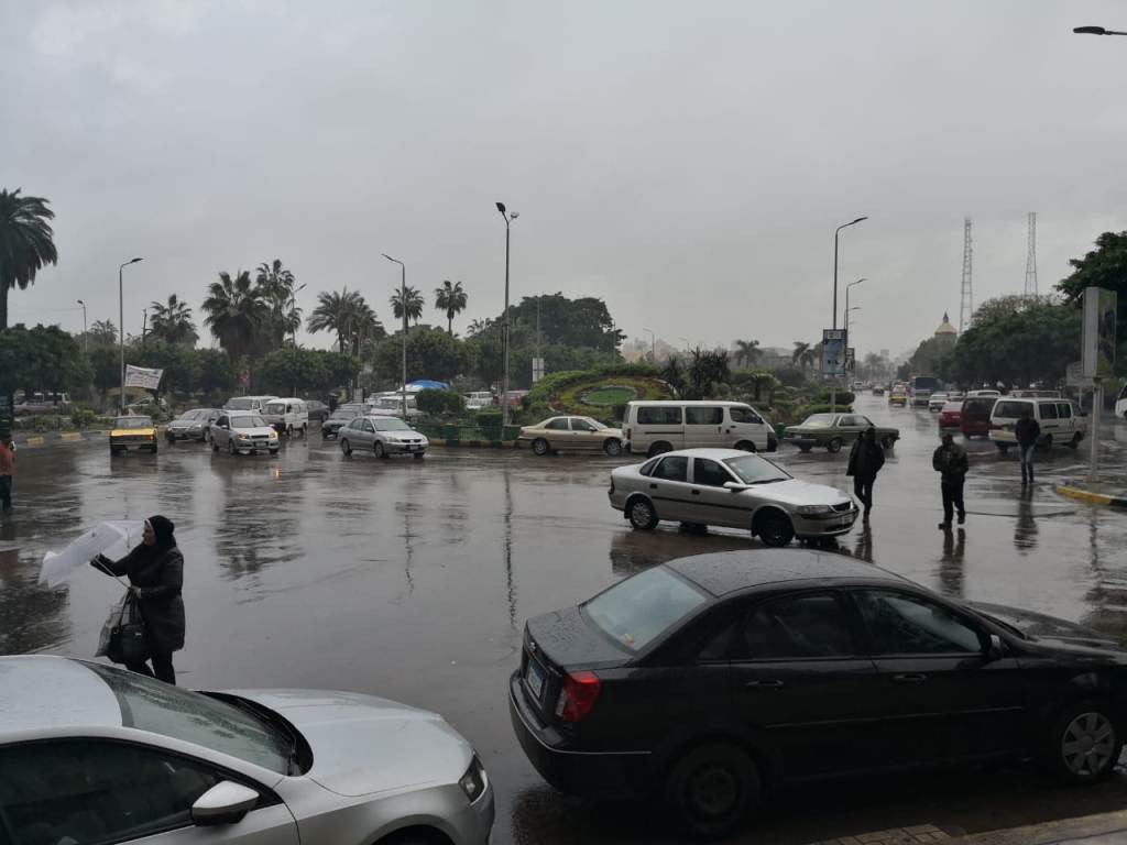 أمطار غزيرة على الإسكندرية