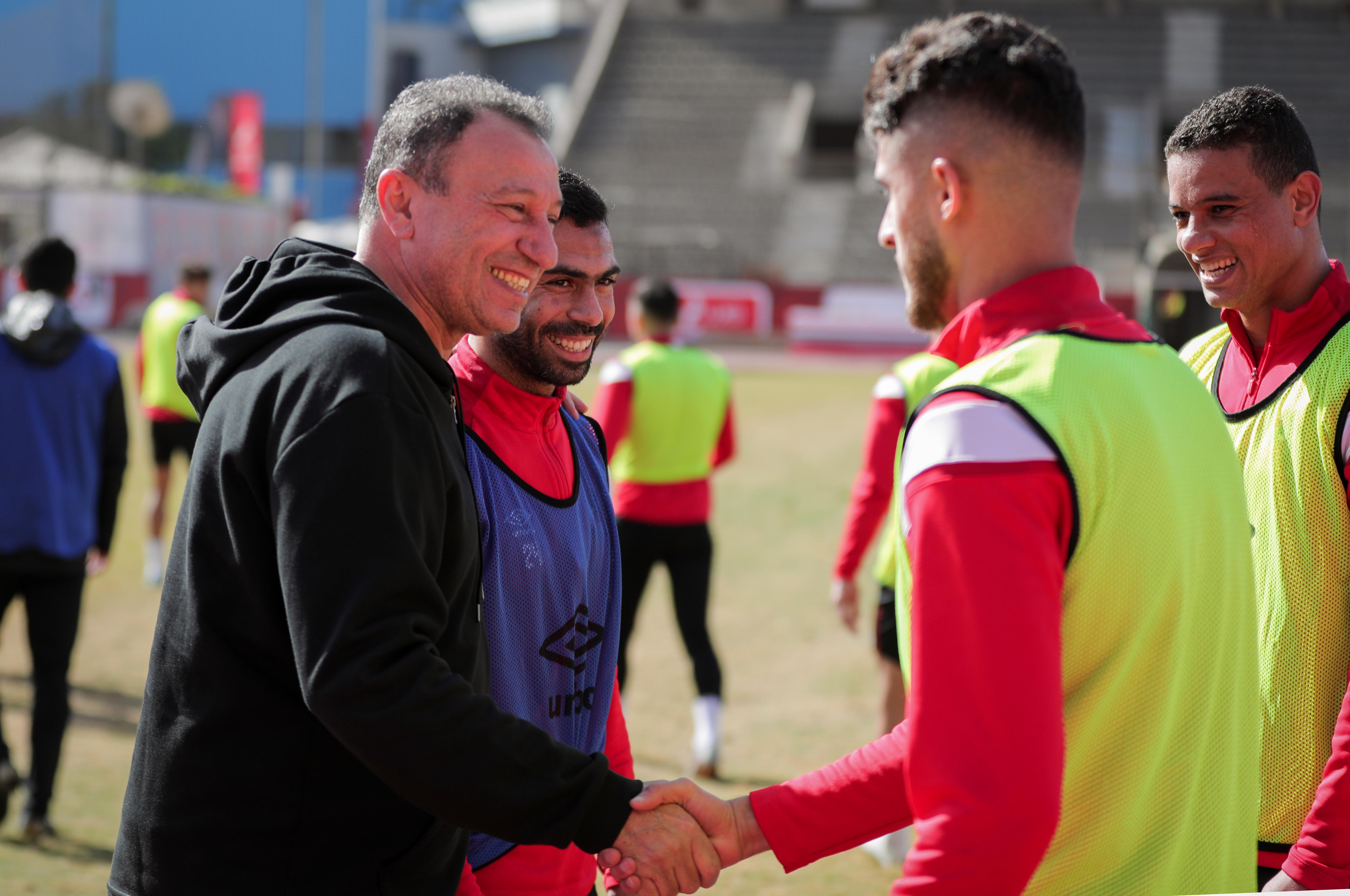 الخطيب فى مران الأهلى
