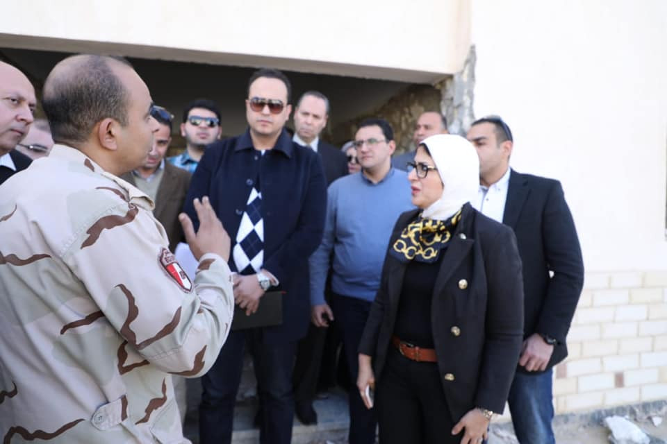 وزيرة الصحة فى جنوب سيناء