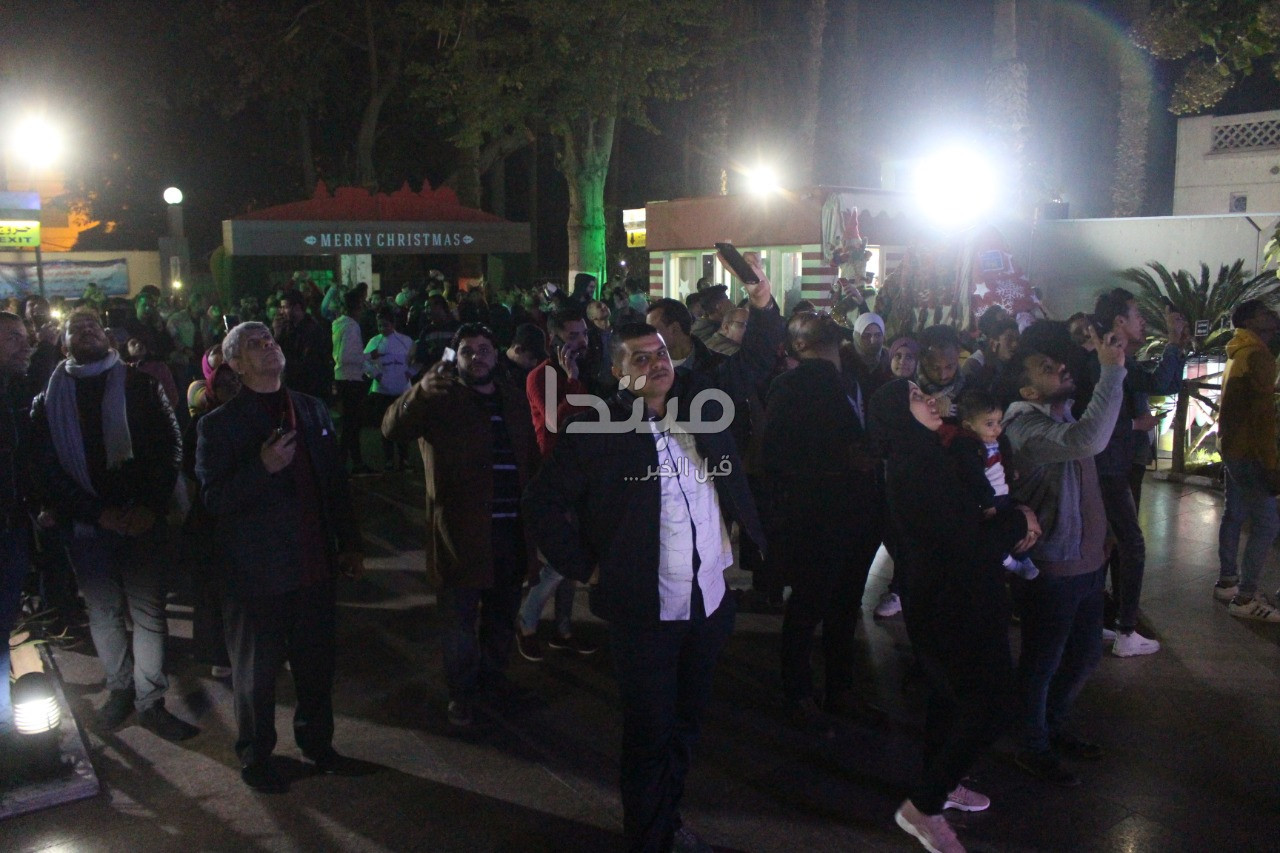 برج القاهرة يحتفل بالعام الجديد