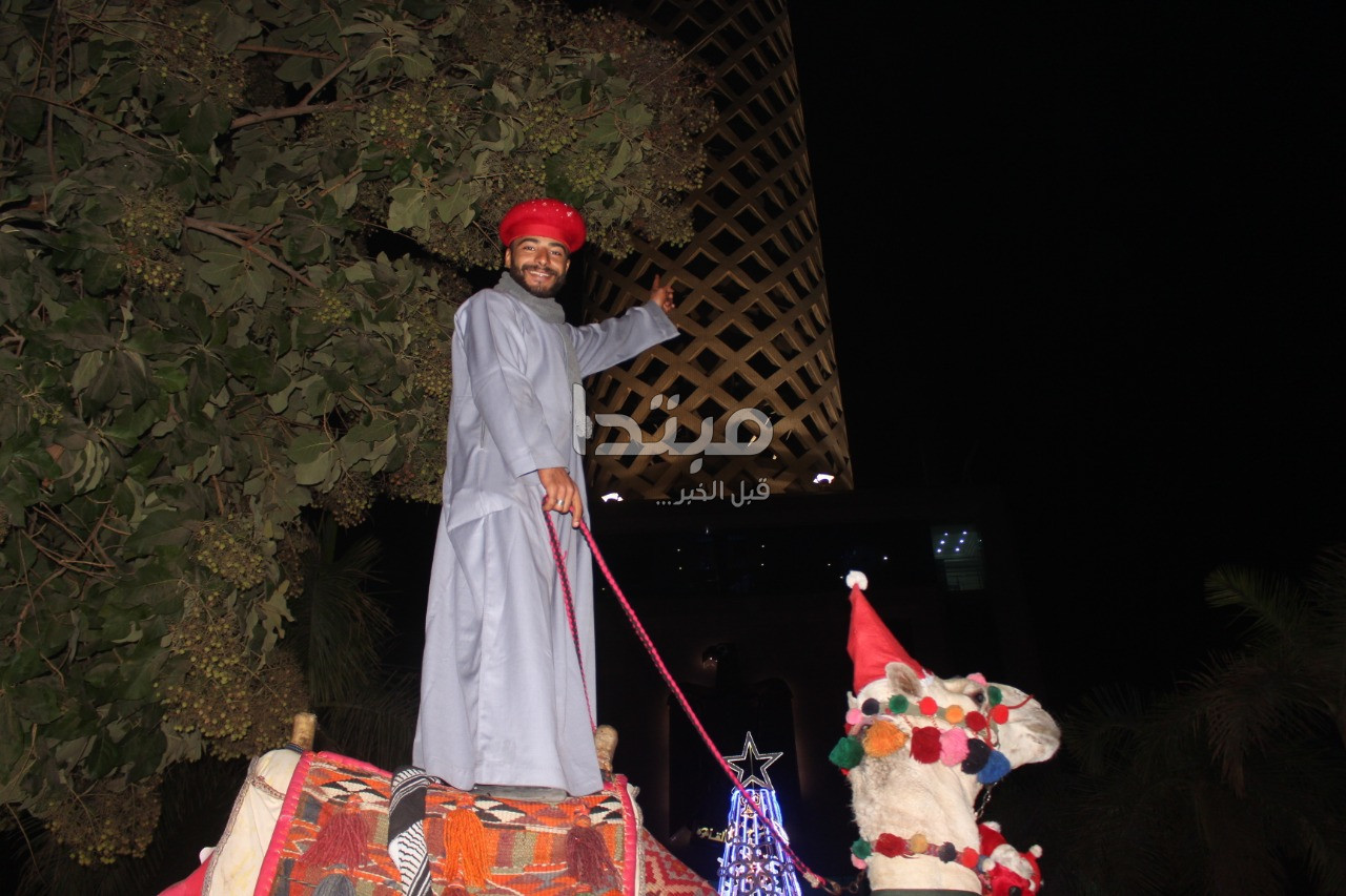 برج القاهرة يحتفل بالعام الجديد
