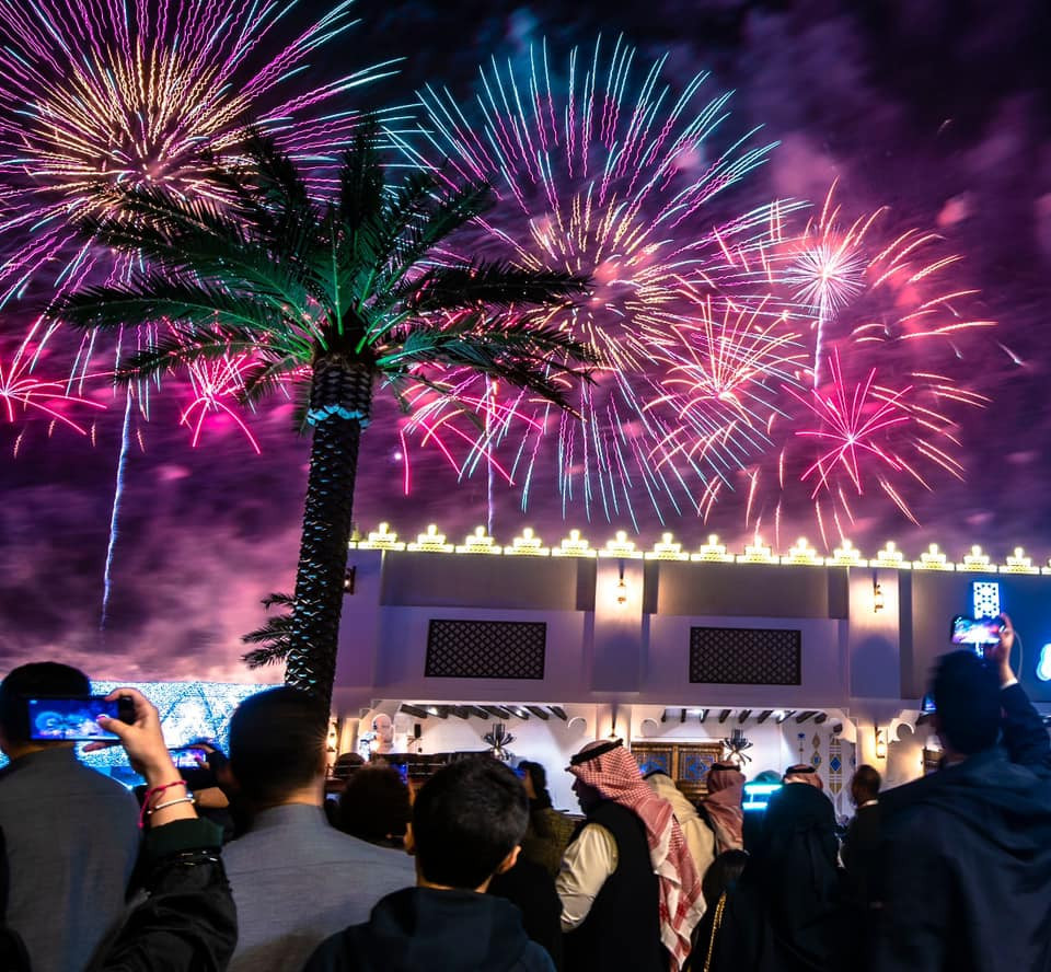احتفالات السعوديين بالعام الجديد