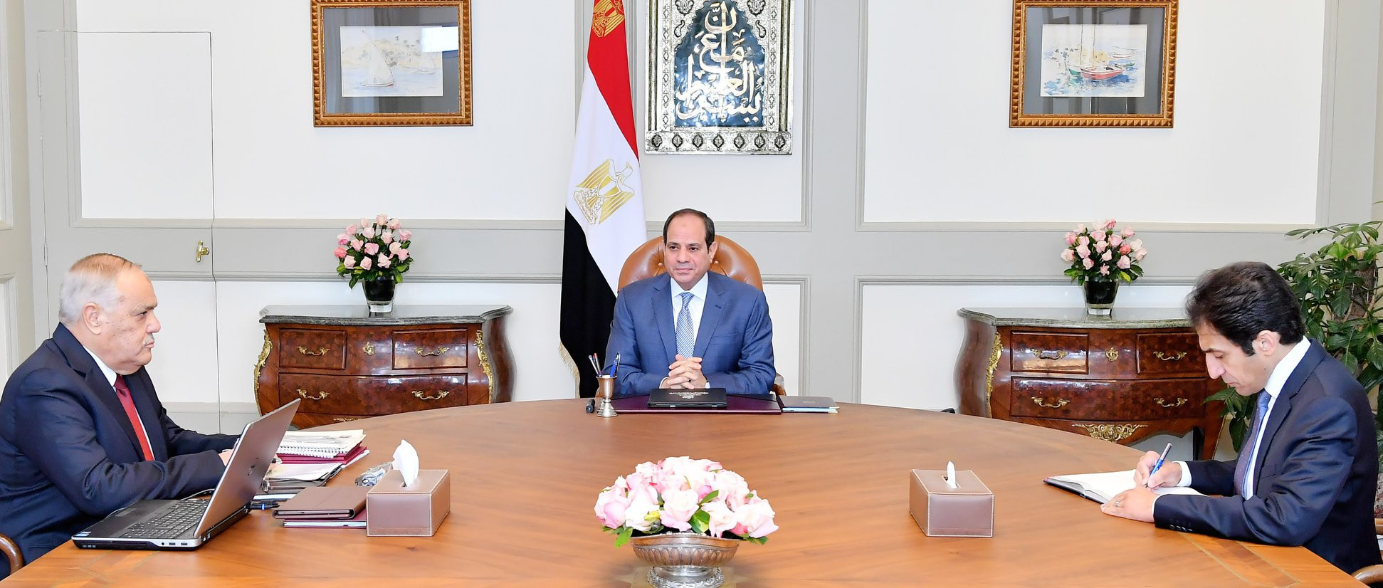 السيسى وعبد المنعم التراس