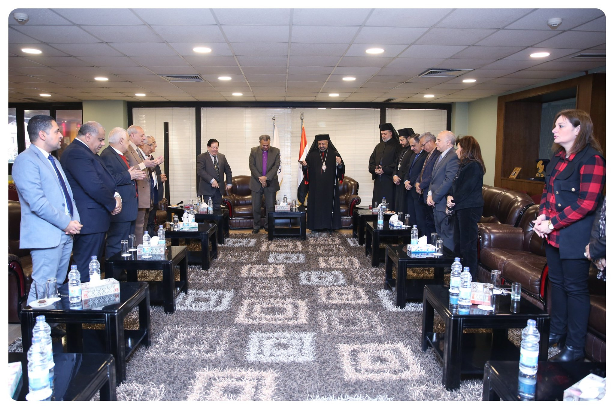 القس أندريه زكى والبطريرك إبراهيم إسحاق