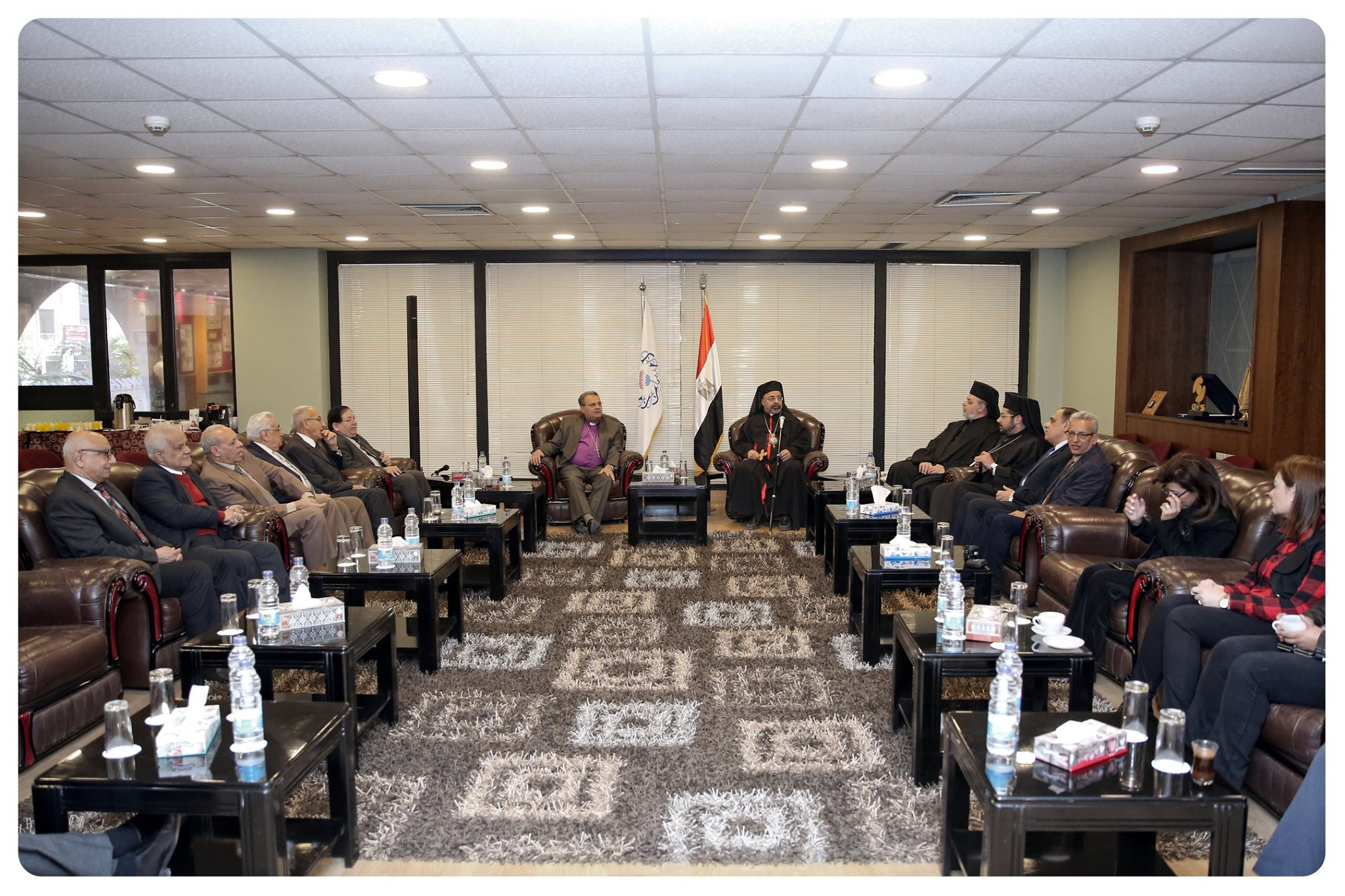 القس أندريه زكى والبطريرك إبراهيم إسحاق