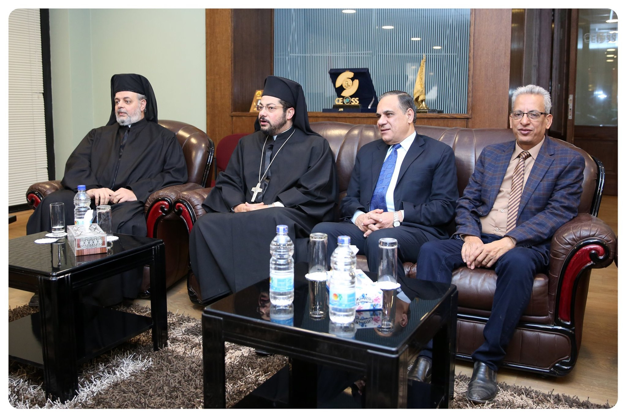 القس أندريه زكى والبطريرك إبراهيم إسحاق