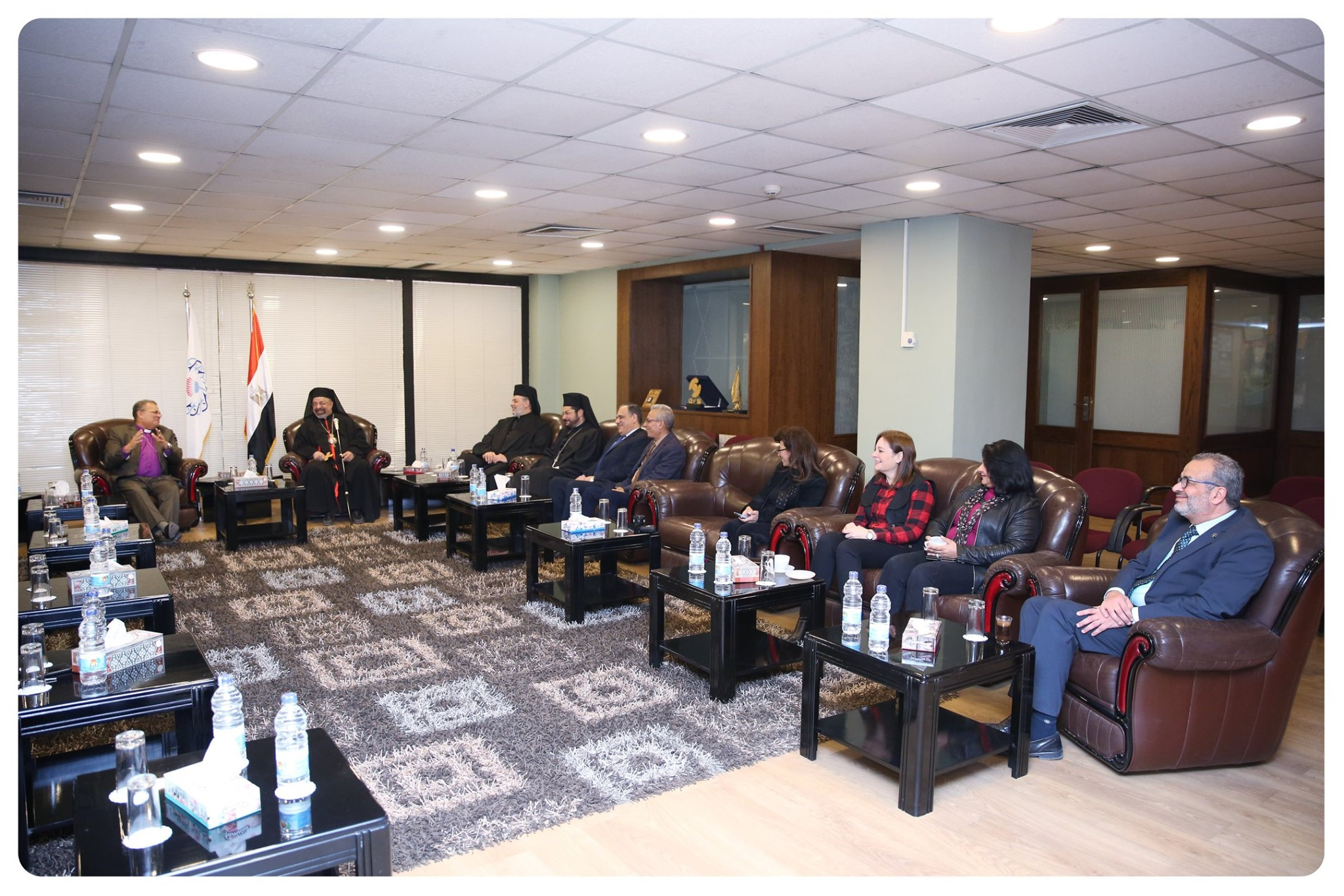 القس أندريه زكى والبطريرك إبراهيم إسحاق
