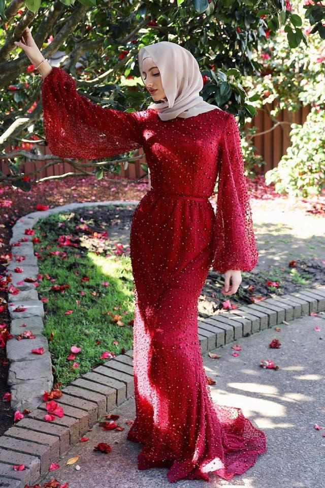 فساتين سهرة للمحجبات
