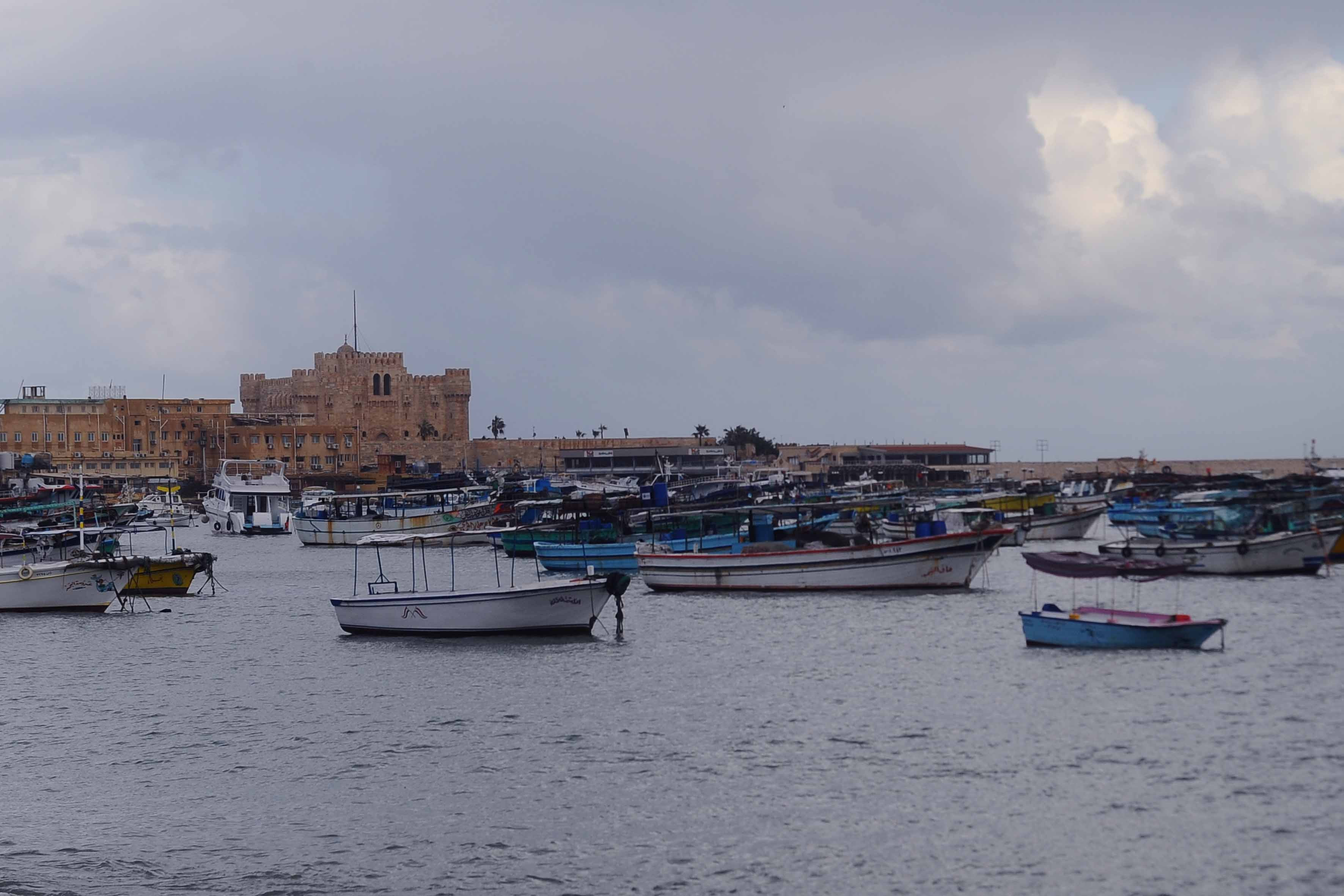أمطار غزيرة على الإسكندرية