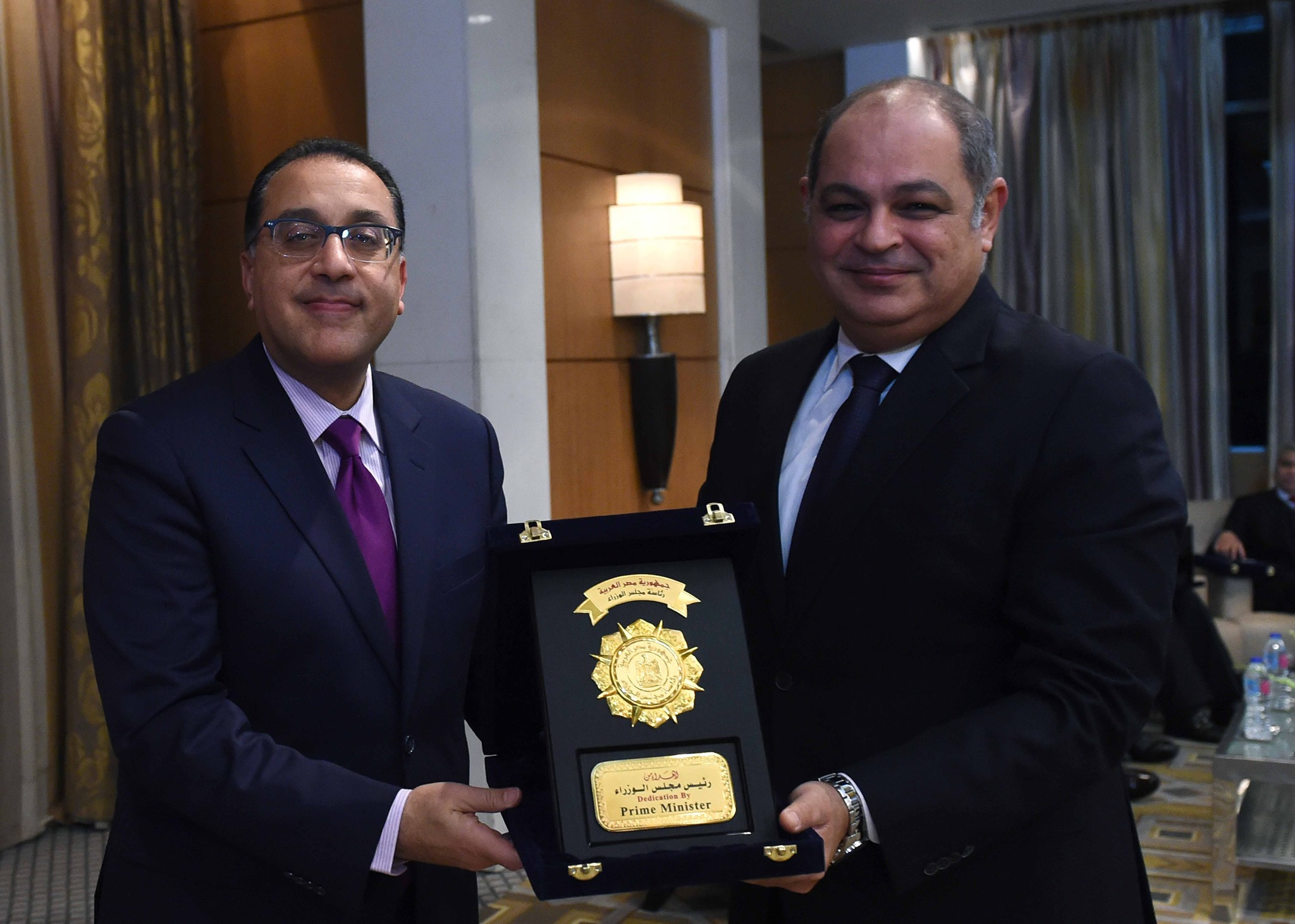 مدبولى والمحافظين السابقين
