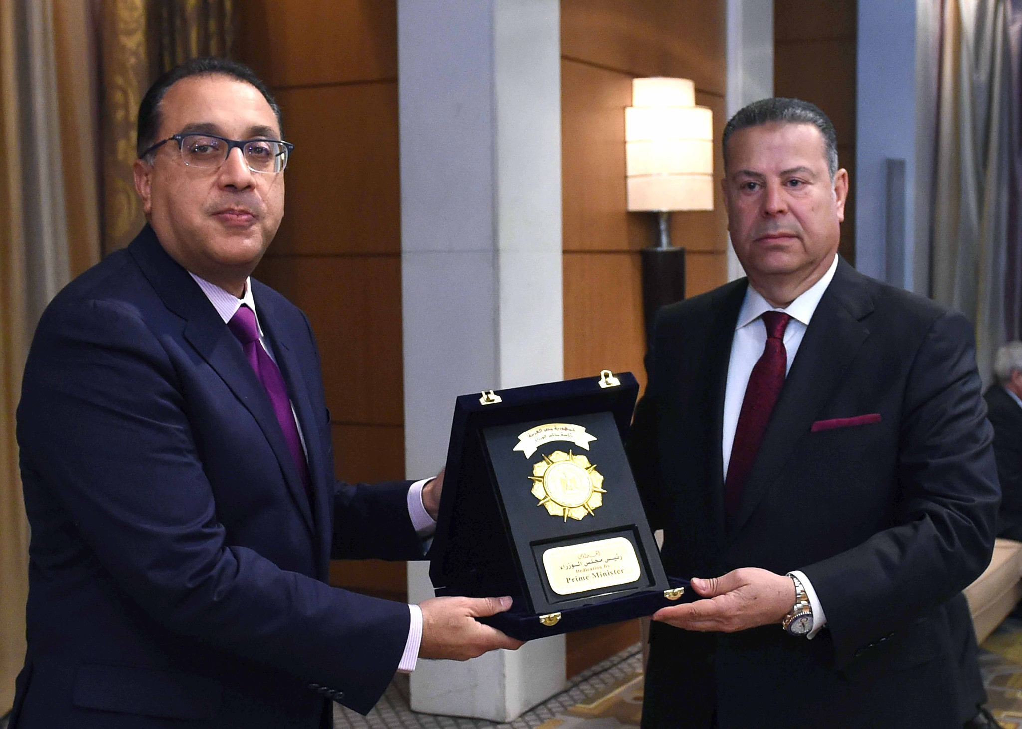 مدبولى والمحافظين السابقين