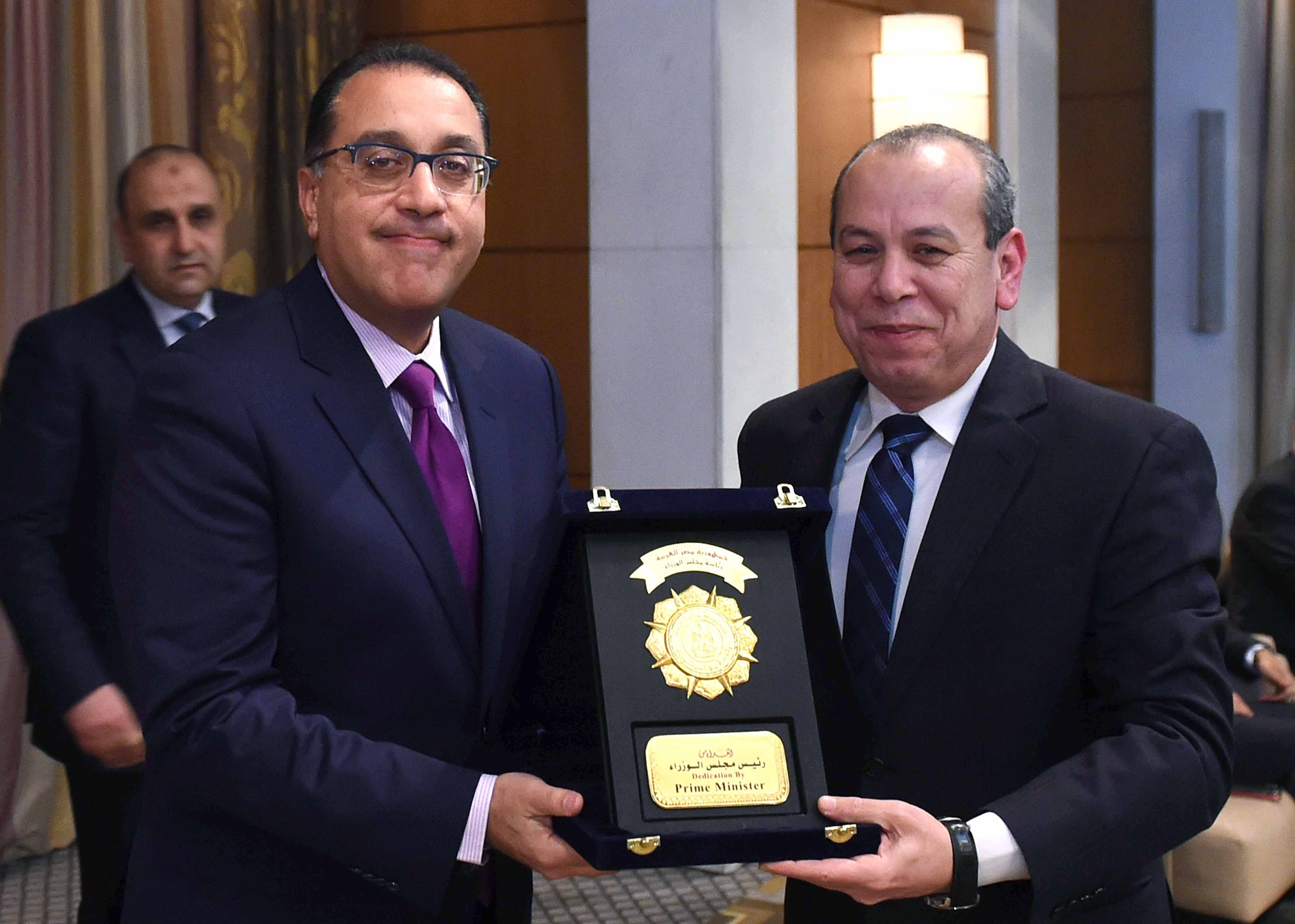 مدبولى والمحافظين السابقين