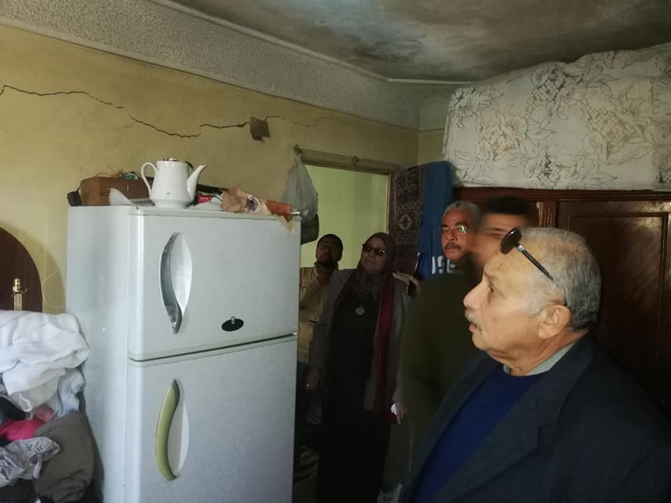 انهيار جزئي بعقار في الإسكندرية