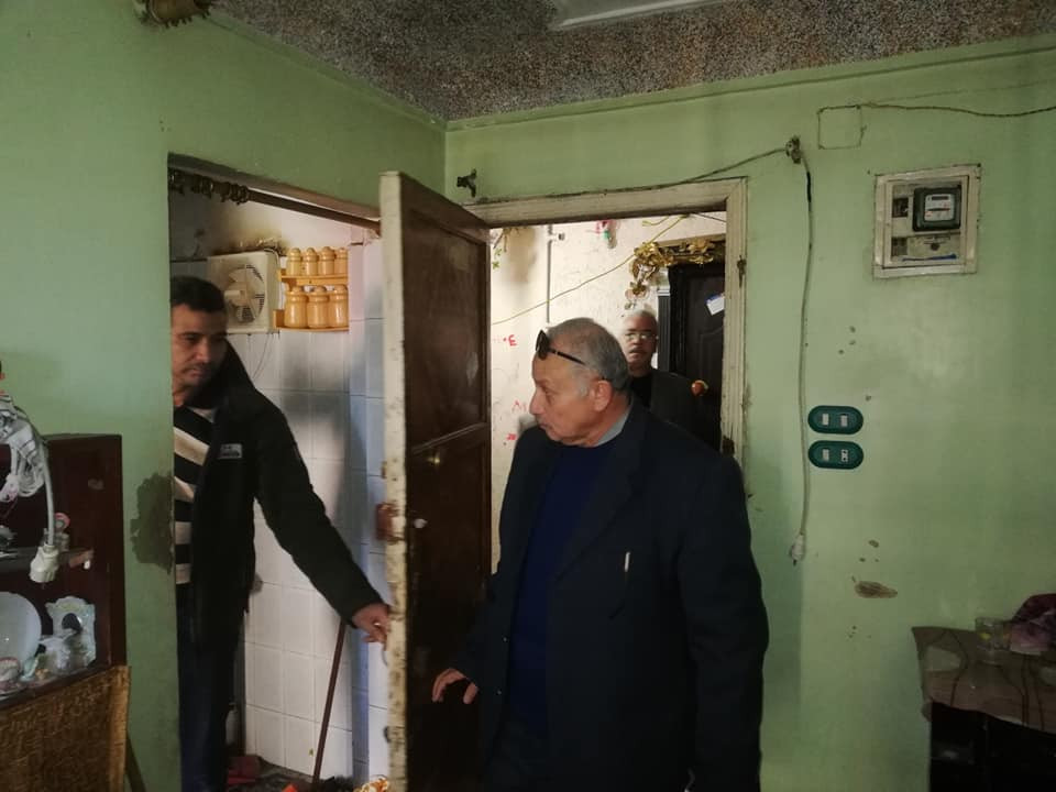 انهيار جزئي بعقار في الإسكندرية