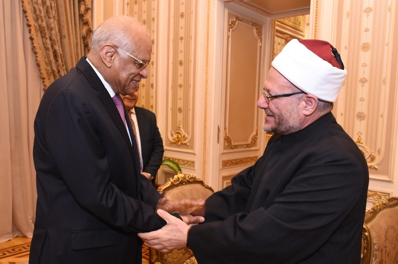 على عبدالعال يستقبل مفتى الجمهورية