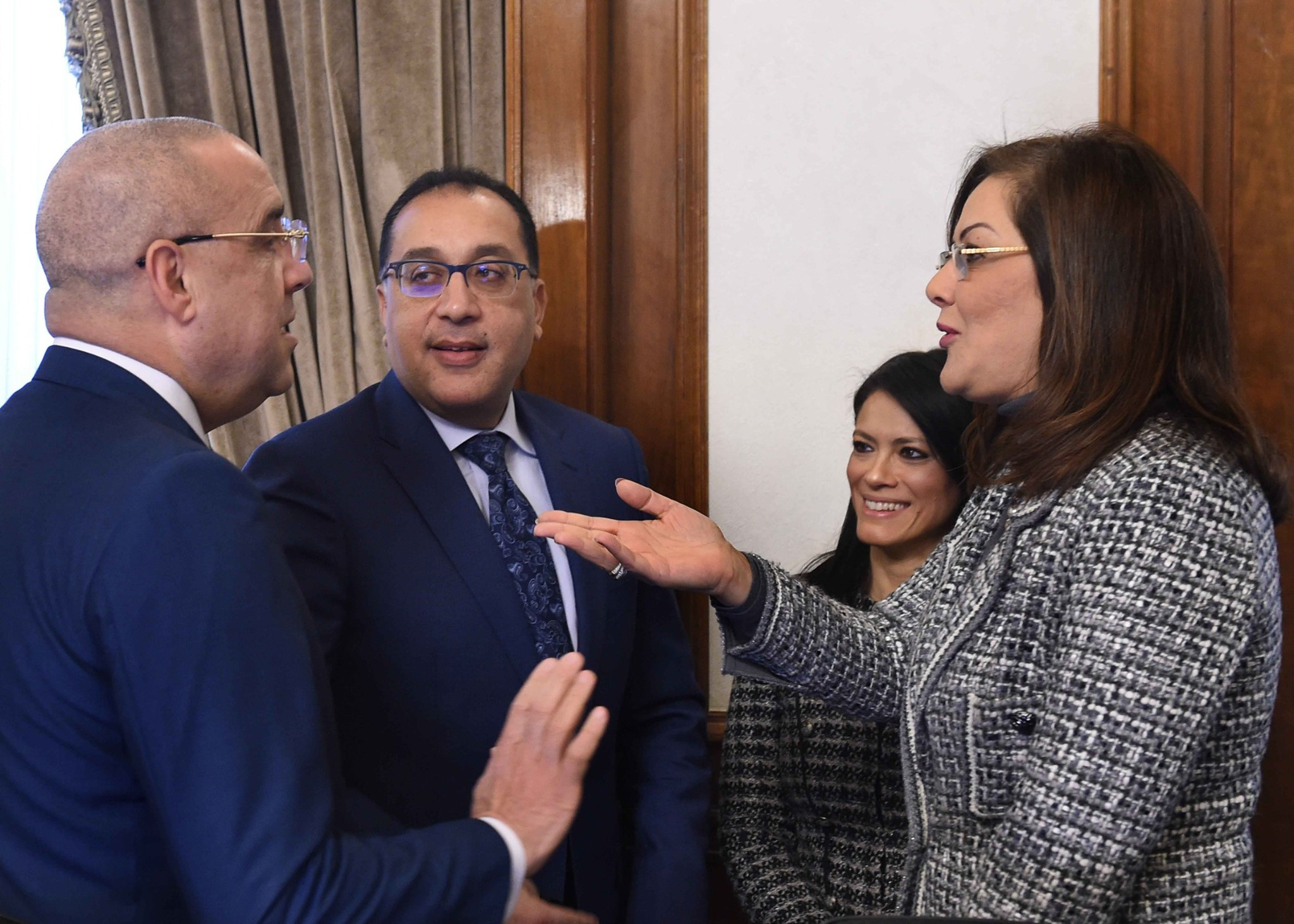 مصطفى مدبولى وهالة السعيد