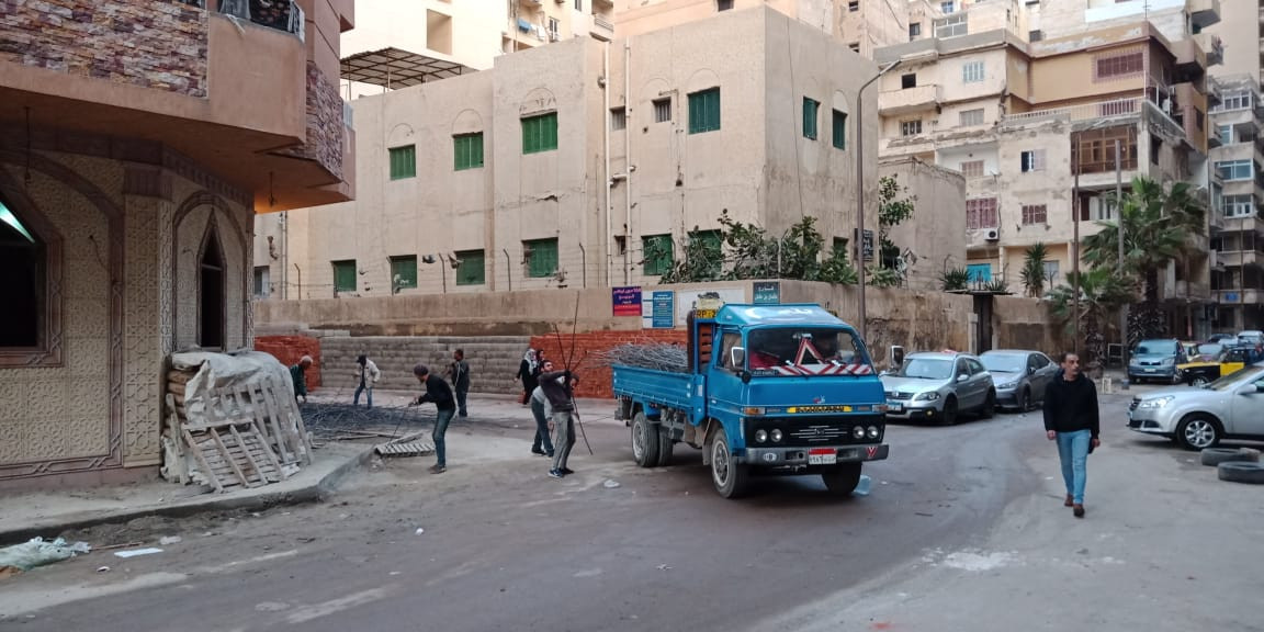 إيقاف أعمال البناء المخالف في الإسكندرية