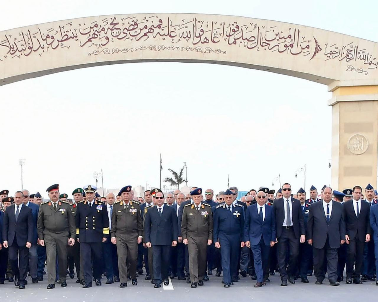 السيسى يشارك فى الجنازة العسكرية للفريق أحمد نصر