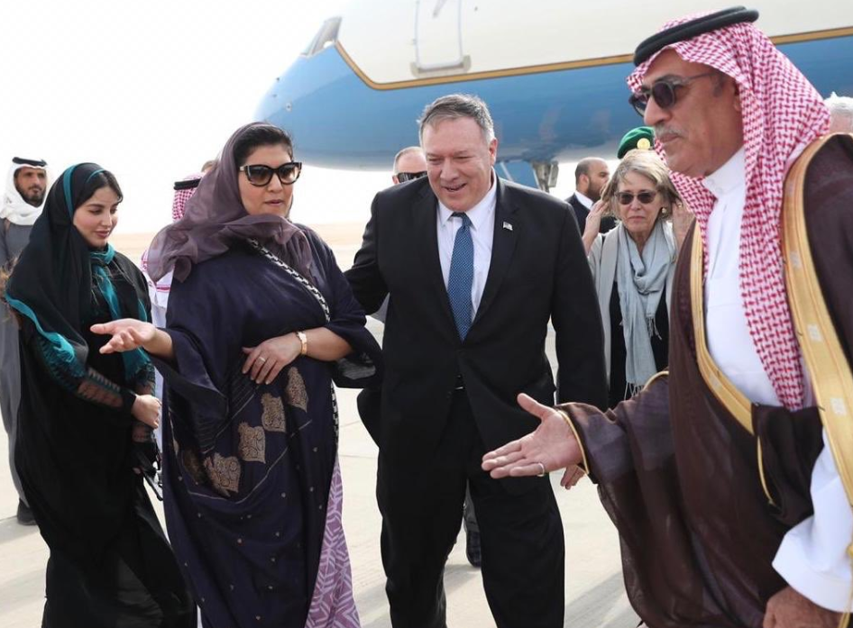 بومبيو فى السعودية