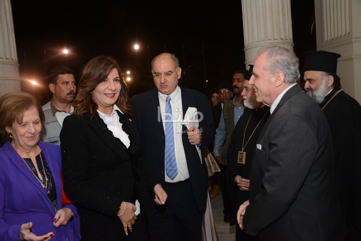 وزيرة الهجرة فى زيارة إلى كنيسة القديس قسطنطين والقديسة هيلانة