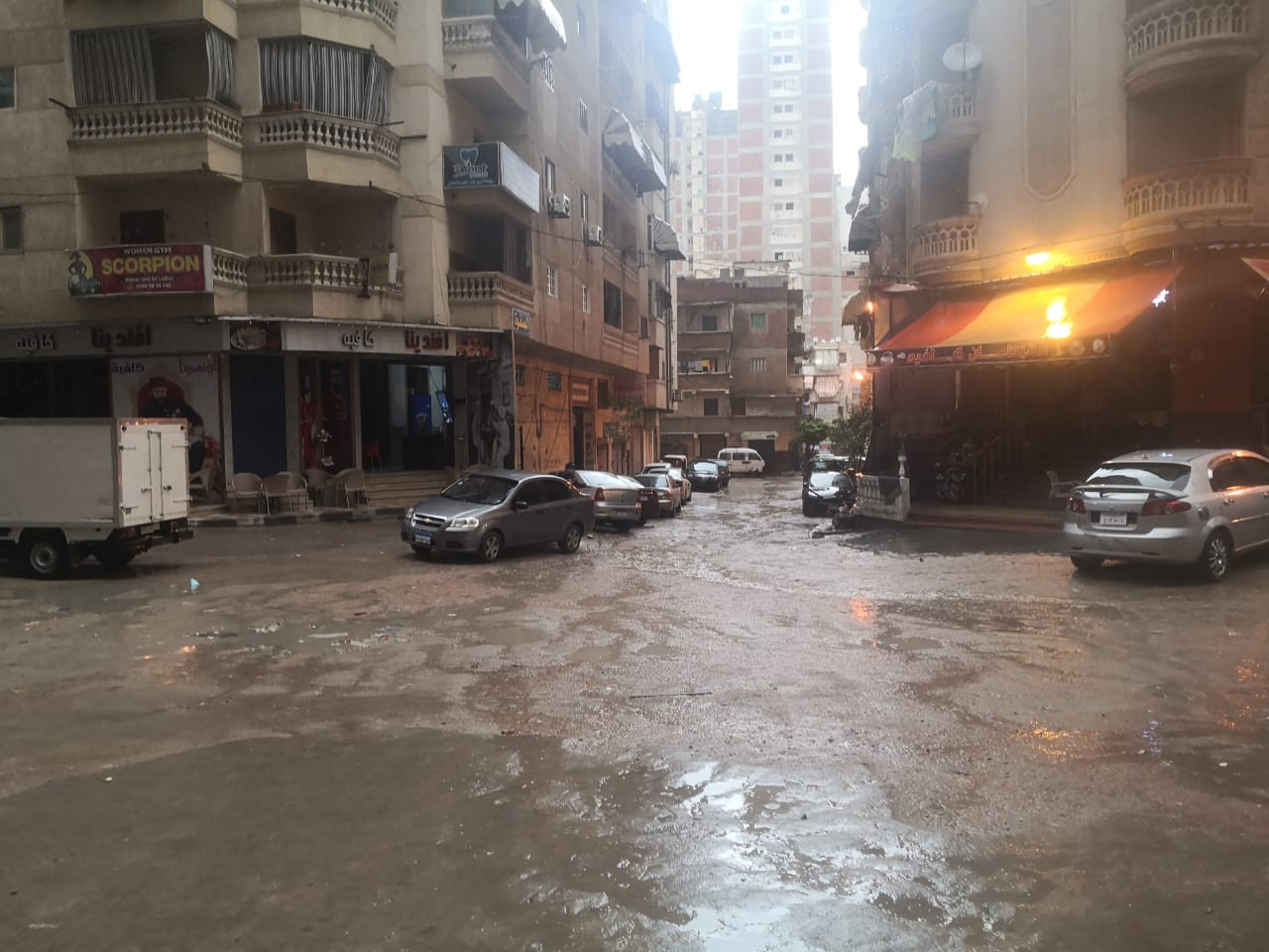 أمطار رعدية تضرب الإسكندرية