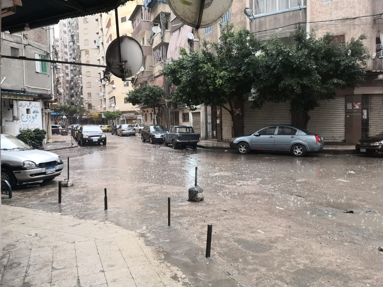 أمطار رعدية تضرب الإسكندرية
