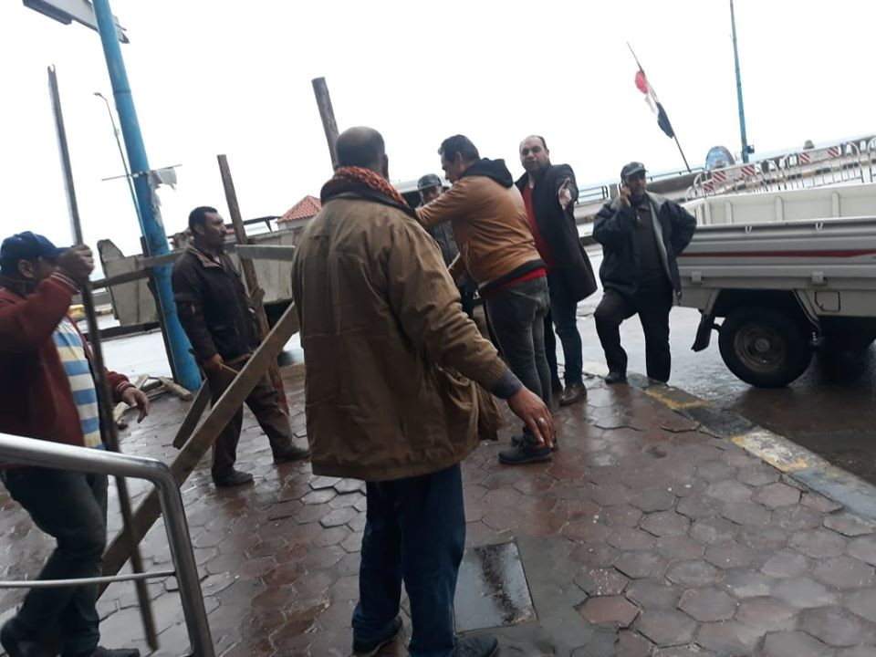 انهيار جزئي بعقار بالإسكندرية