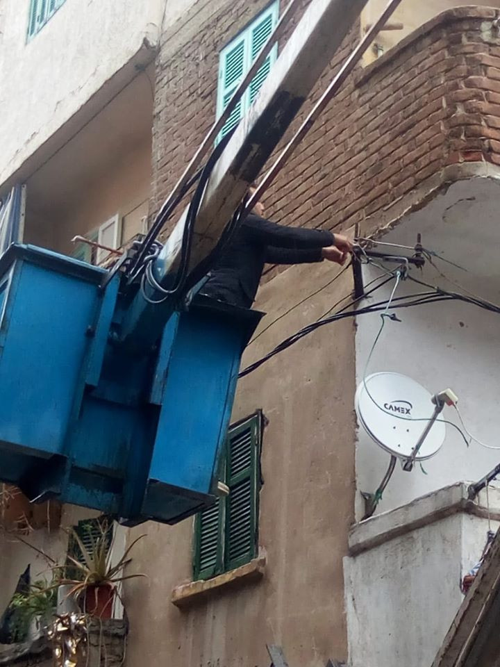 انهيار جزئي بعقار بالإسكندرية