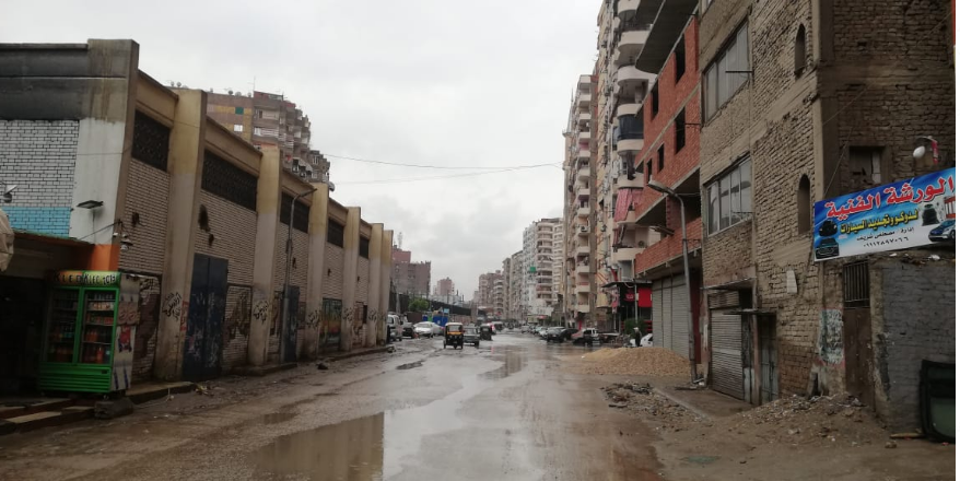 أمطار بعزبة النخل