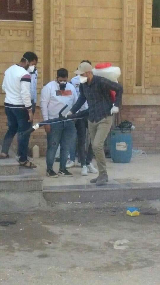 شباب ديروط يطهرون كنيسة العذراء
