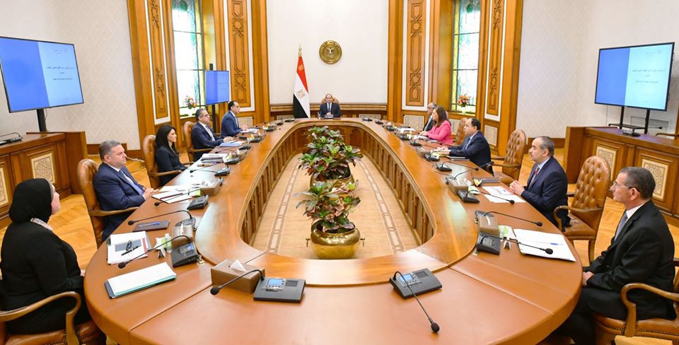 اجتماع الرئيس عبدالفتاح السيسي بالحكومة
